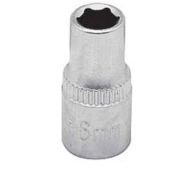 1/4" Drive Socket, DIN/ISO, 6-Point & 12-Point, Sallow & Deep,  SAE & Metric