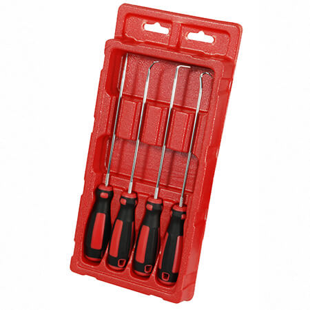 4 Piece Hook and Pick Set (233L), for Automotive and Electronic Tools