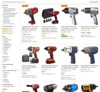 Which Brand Provides the Most Powerful Impact Wrench? (comparison table for 2019 models of leading brands)