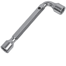 Angle Box Wrench With Groove, L Form Hex Angled Double Hex Socket Spanner, Curved Tube socket Spanner, Double-Head Elbow Hex Wrench for Mechanic Repair Tool