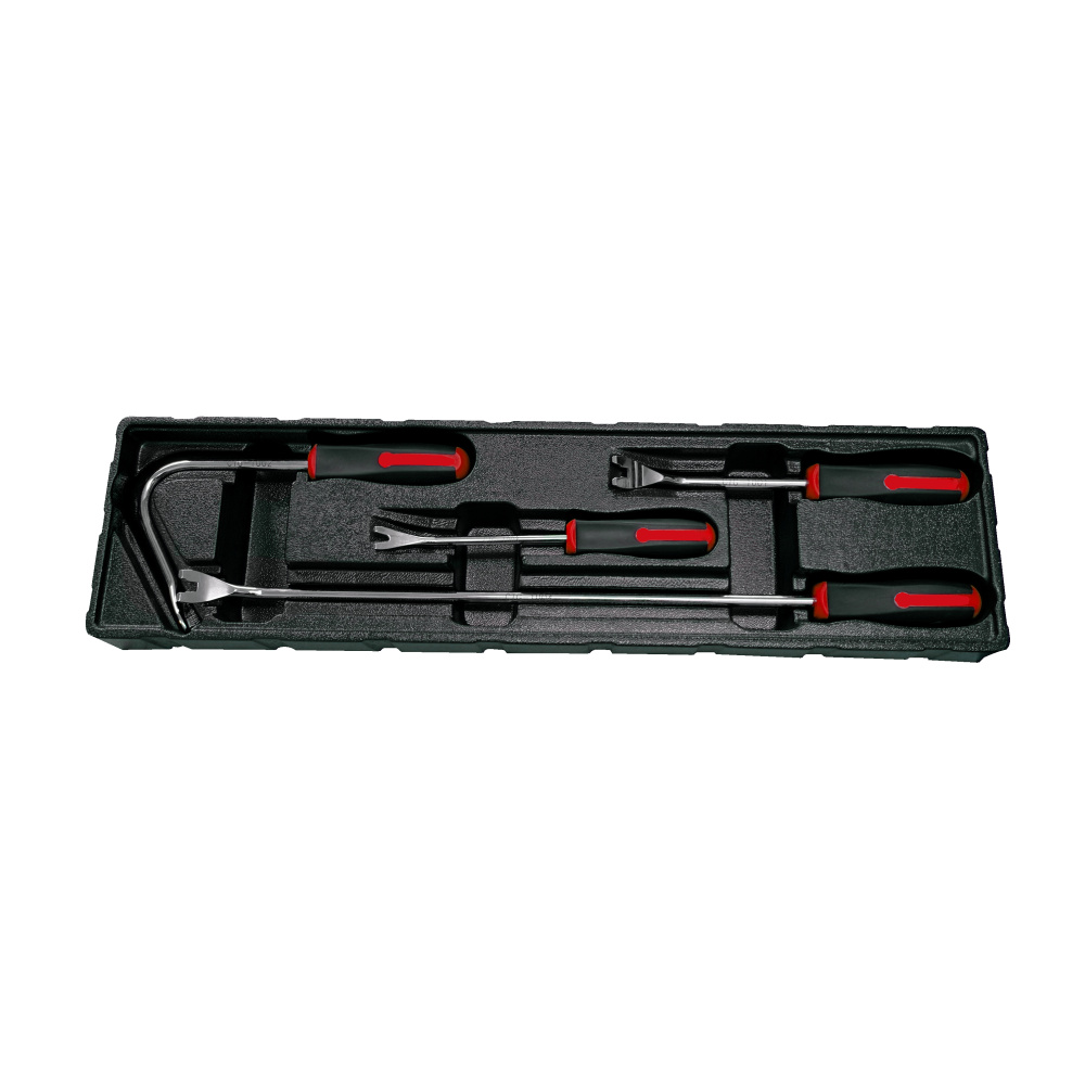 4 Piece Upholstery Trim Removal Tool Set - Remove Clips and Fasteners from Door Panels and Trim